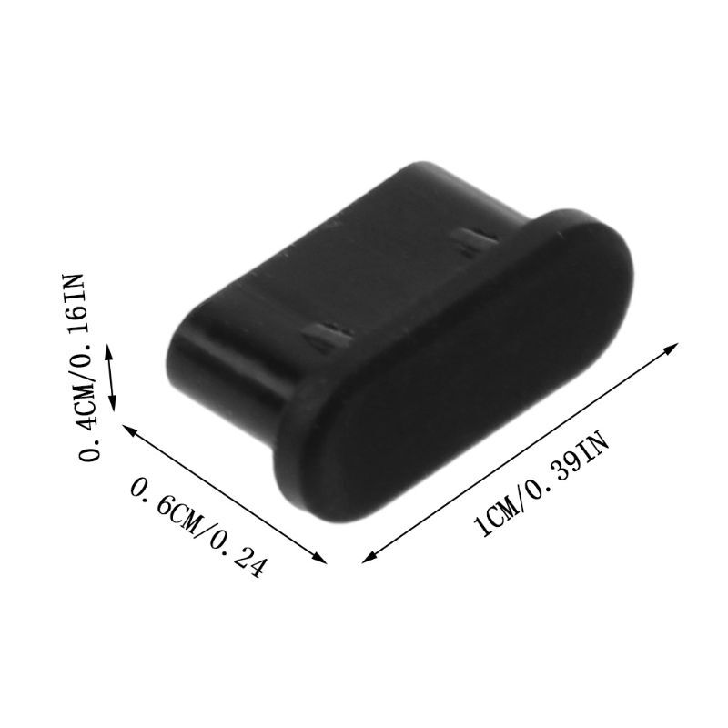 Spina antipolvere di tipo C con protezione per porta di ricarica USB da 5 pezzi per accessori per telefoni