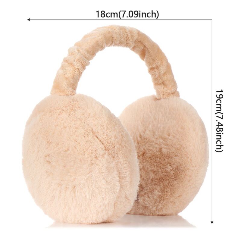 Cache-oreilles pliables confortables pour femmes, couvre-oreilles de couleur unie, collection automne et hiver