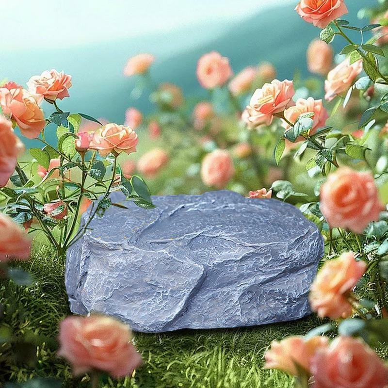 Escondido Key Stone Rock, armazenamento de material de resina, cofres pedras para um novo proprietário ou alguém que amava