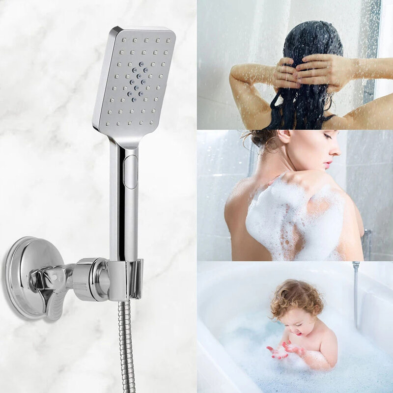 Soporte de cabezal de ducha con ventosa de vacío, ajustable, montado en la pared, accesorio Universal para baño, SPA