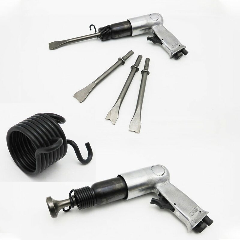 8 Turns Spring Air Hammer Black Carbon Steel Keeps Chisel In Place 1piece 35mm Hot Useful Brand New.high Quality