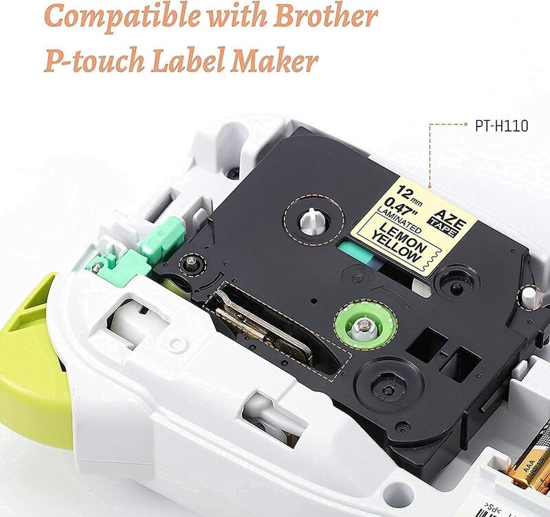 1 buah multiwarna 12mm pita Tze kompatibel Brother p-touch printer Label Tze231 Tze-231 Tze PT Label pita kaset Tze 231