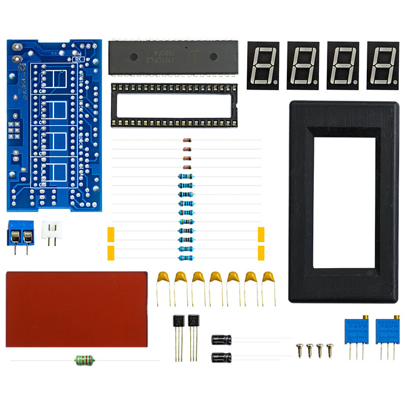 Icl7107 digital voltímetro meter cabeça produção eletrônica kit diy placa de circuito de solda componentes eletrônicos