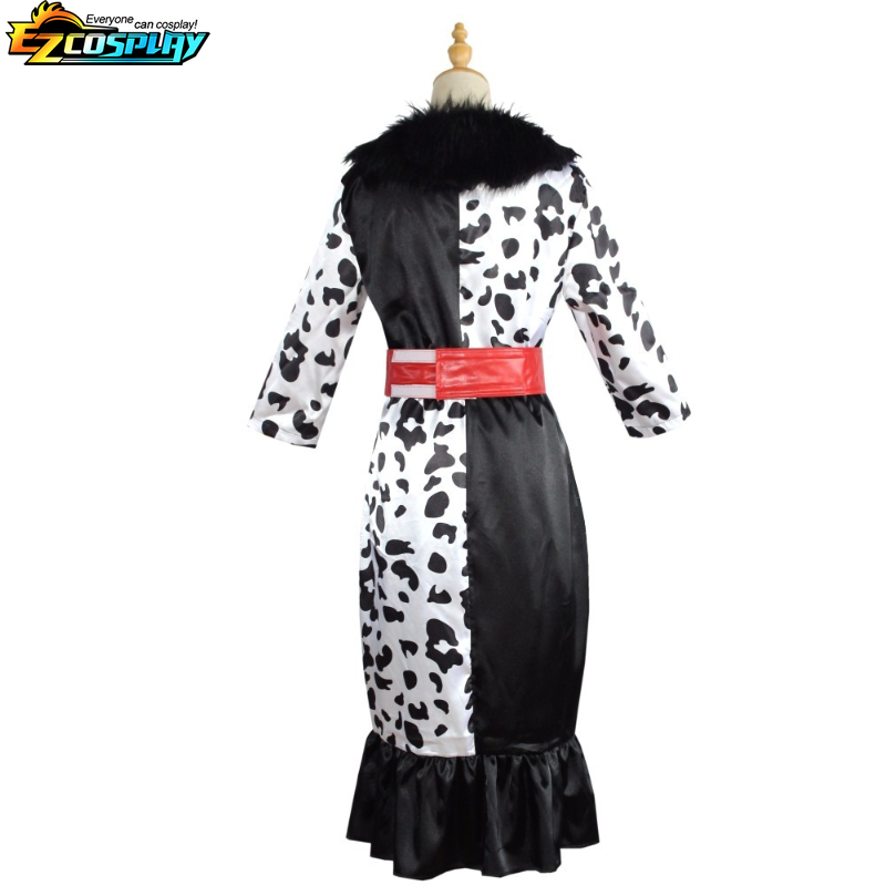 Erwachsene Halloween Dalmatiner Kostüm für Frauen plus Größe Dalmatiner Diva Halloween Party Bühnen kostüm