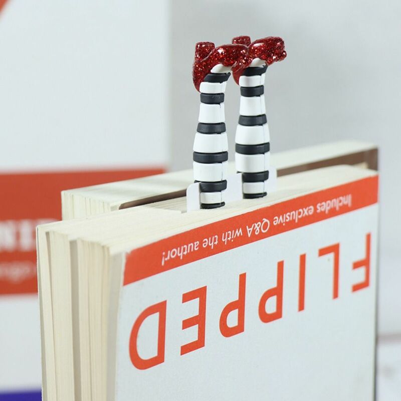 Marcapáginas de tacones altos 3D, marcador de libros hecho a mano con patas de 18x5cm, suministros escolares de oficina para amantes de los libros, papelería