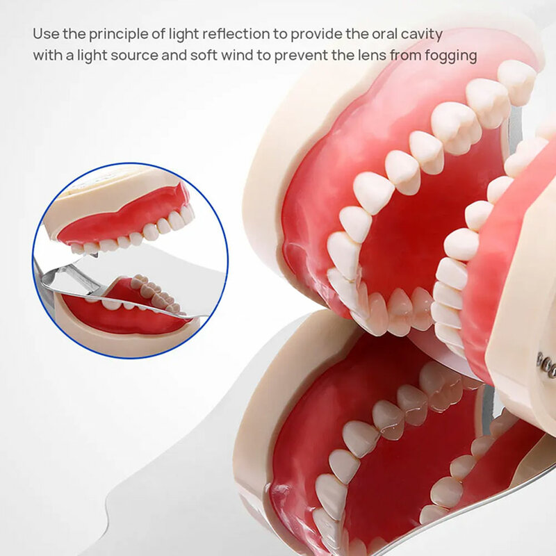 Dental Automatic Anti-fog Mirror for Oral Photography Reflector Defog Mirror Orthodontic Buccal Occlusal Lingual Dental Supplies