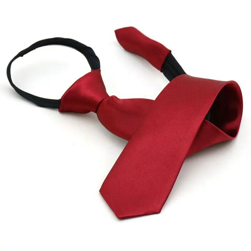 38cm * 5cm einfarbige Krawatten für Kinder weibliche Kinder Student faule Krawatten Schuluniform Krawatte rot weiß Graffiti Krawatte Krawatte