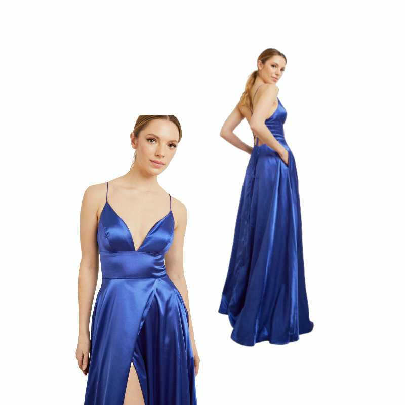 2024 New Elegant Satin Evening Gown SH-060