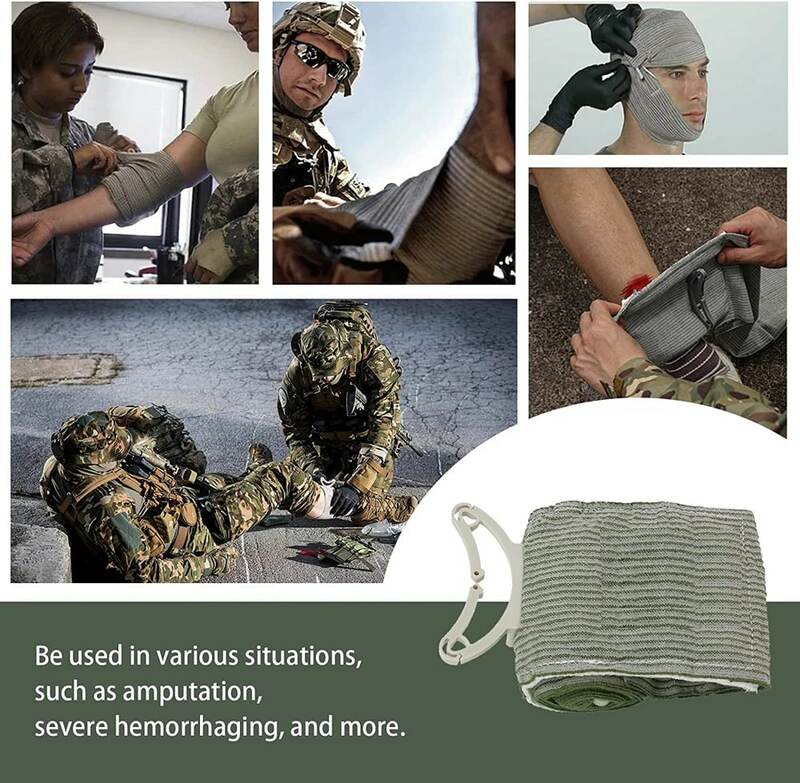 4/6in benda israeliana medicazione per ferite combattimento di emergenza compressione Trauma tattico pronto soccorso Trauma IFAK medico militare