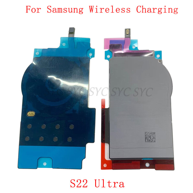 Puce de chargement sans fil NFC, câble d'antenne flexible pour Samsung S22 Ultra 5G S908, pièces de rechange