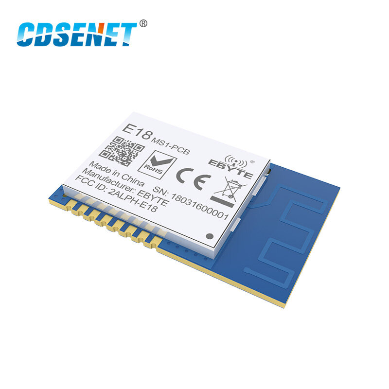 Zigbee CC2530 2.4Ghz PCB Antena IoT Uhf Mesh Nirkabel CDSENET Transceiver Pemancar Penerima Modul E18-MS1-PCB