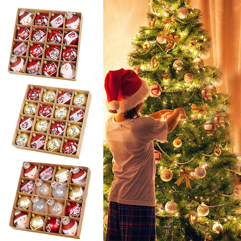 Новое праздничное украшение, красочные шары, украшение для рождественской елки, Подарочные шары, искусственные, Рождественские шары