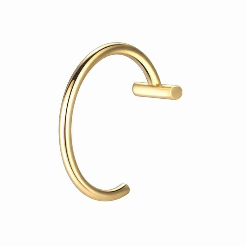 1PC Stainless Steel Fake Nose Ring Fashion Non-Pierced Hip Hop Fake Nose Piercing Women Body Jewelry