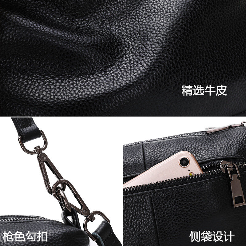 leather women Messenger Bag head layer leather atmosphere  0412