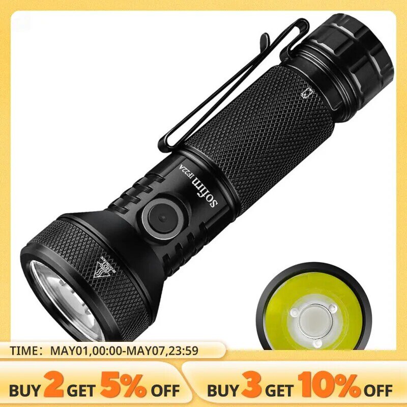 Sofirn IF22A LED Flashlight 21700 USB C 3A SFT40 2100lm 680M Throw Rechargeable Powerful Reverse Charging Torch Outdoor