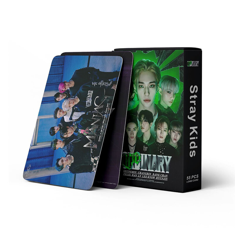 55 шт./набор Kpop Felix Skz Lomo открытки ODDINARY новый альбом фотооткрытки для мальчиков Hyunjin Han Lee фотооткрытка для поклонников коллекция