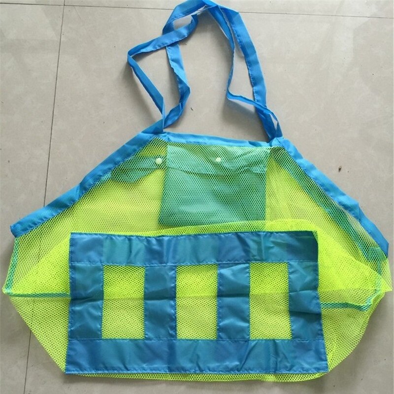 1 Stück Strand tasche Mesh Sand Indoor Outdoor langlebige tragbare Handtasche Schwimmen Sport Spielzeug Lagerung Sammeln für Kinder Kinder tasche