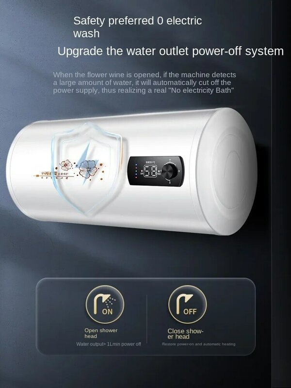 220V kompakter elektrischer Warmwasser bereiter für Badezimmer, perfekt für kleine Miet räume, effizient und energie sparend