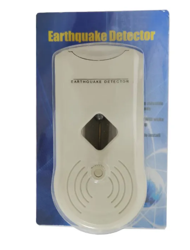 Detector de terremotos, instrumento de advertencia de terremotos, alarma de zumbador montada en la pared, batería de 9V, uso de ciclo de potencia