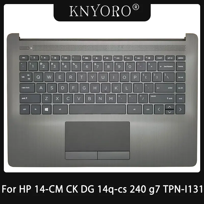 Laptop Palmrest capa superior caso, substituição teclado original, HP 14-CM, 14-CK, 14-DG, 14q-cs, 240 g7, TPN-I131, L23241-001, Novo