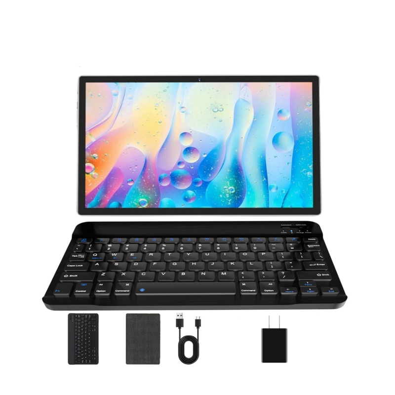 Android 12 Octa-Core Tablet, PC G2 MT8183, Tipo-C Bateria, 8000mAh, câmera dupla, 4GB de RAM, 64GB ROM, 10.1 ", Top Vendas, 2024