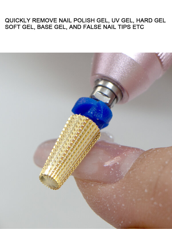 Brocas de acero de tungsteno para uñas, accesorio 5 en 1 para eliminar esmalte de uñas, Gel UV, 1 piezas