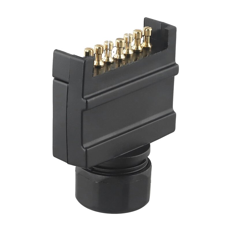 For Trucks Flat Plug Male Connector Brake Lights For Indicators Australian Standard Black Boat Quick Fit 7-Pin