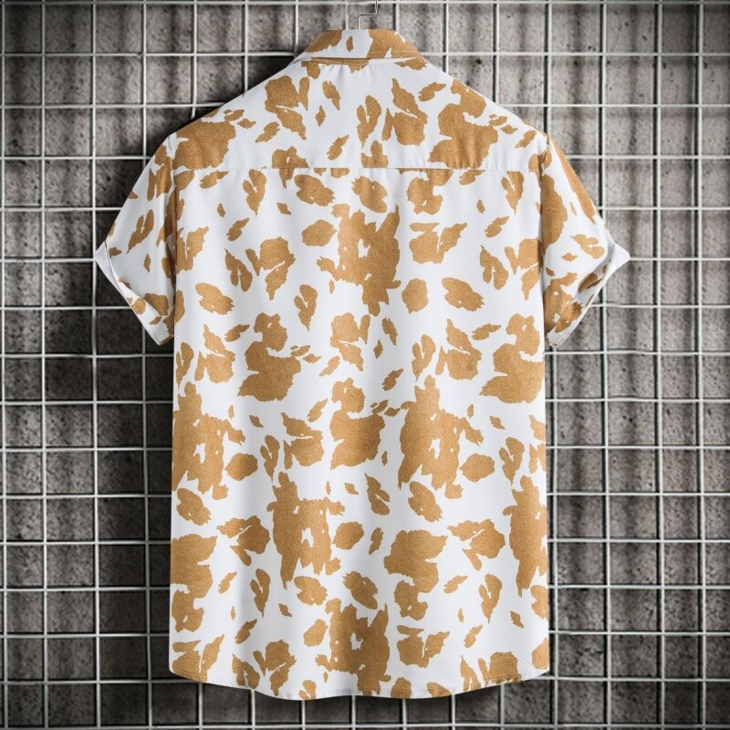 Luxe Shirt Voor Mannen Shirts Hoge Kwaliteit T-Shirts Man Gratis Verzending Heren Kleding Mode Tiki Blouses Social Hawaiian Katoen