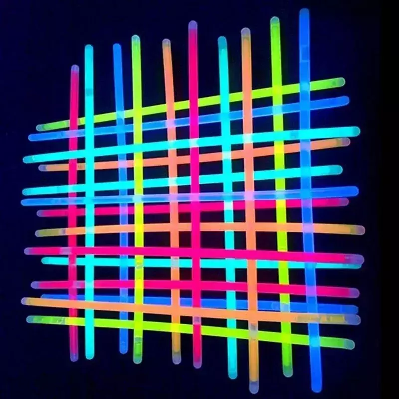 10/50 Stuks Partij Glow Sticks Glow In De Donkere Armband Ketting Diy Kleurrijke Fluorescentie Stick Xmas Bruiloft Feest Decoratie Prop