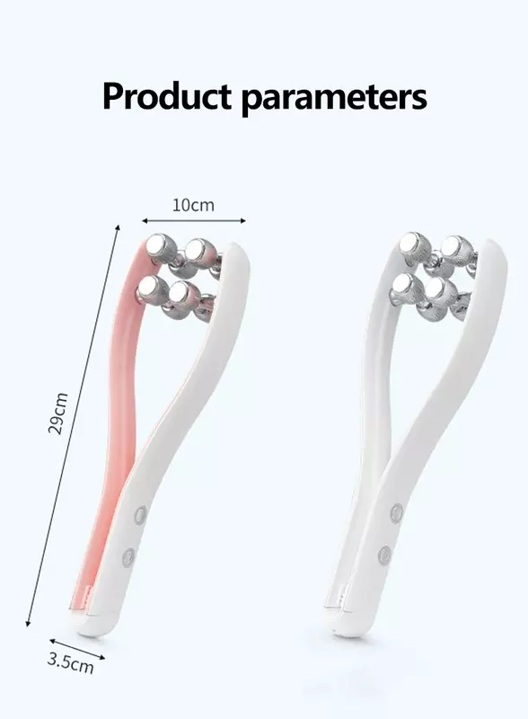 EMS micro-current roller thin face Massager y-face lifting device v-face double chin beauty tool strumento di bellezza