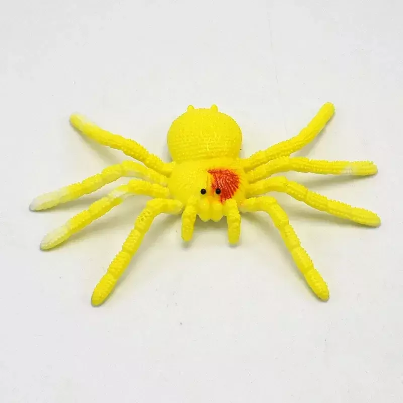 컬러 소프트 고무 거미 TPR 대형 곤충 모델, 할로윈