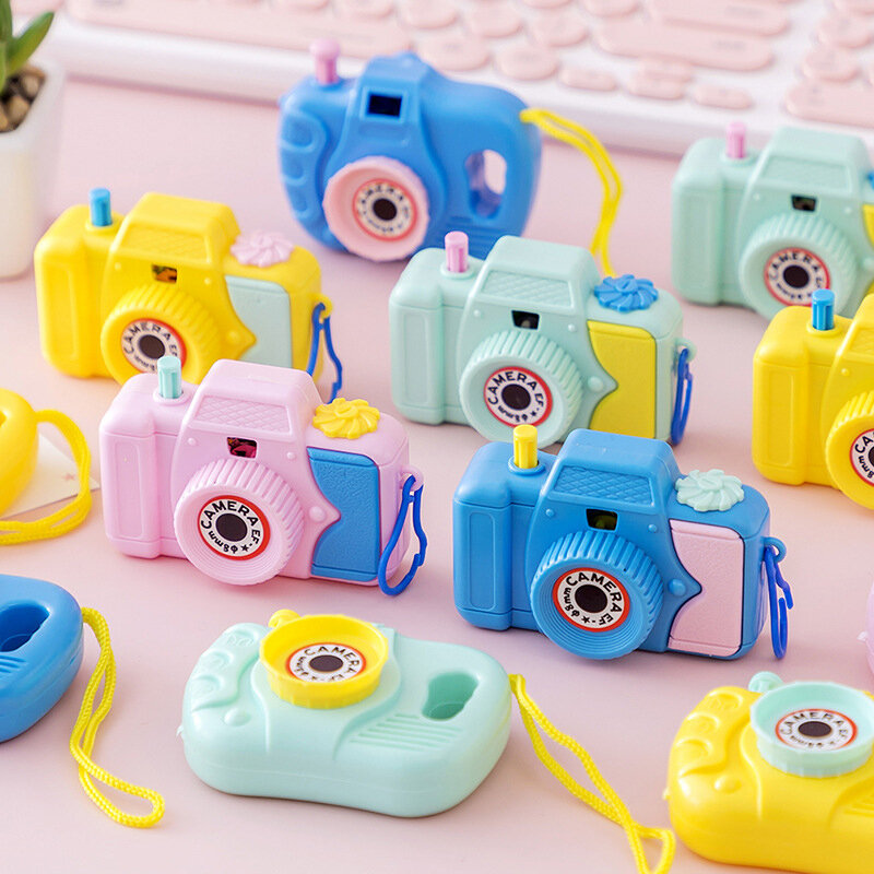 Mainan kamera proyeksi bayi, 1 buah mainan pendidikan kamera kartun fotografi bayi