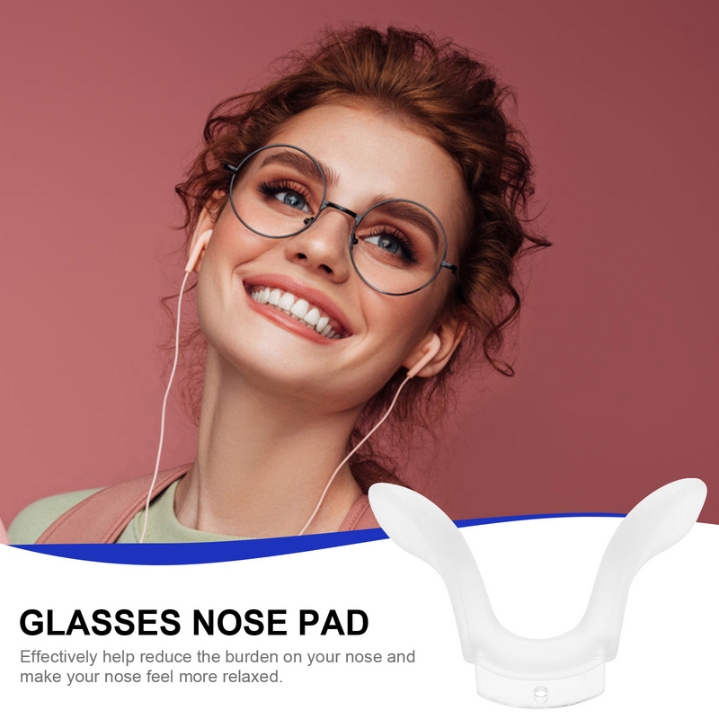 Silicone Eye Glasses Nose Pads, Suporte Silica Gel Almofada, Óptica Criança Olho Óculos, 4 pcs