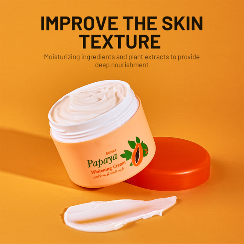 Remove Facial Blemishes Freckle Cream Lighten Fine Lines Papaya Brighten Skin Whitening Day Cream Moisturizing Night Cream