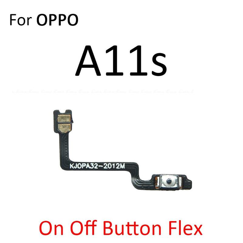 Tombol Volume saklar daya mati pita kunci kabel Flex untuk OPPO A11 2019 A11K A11s A11x A9x A9 A8 suku cadang pengganti