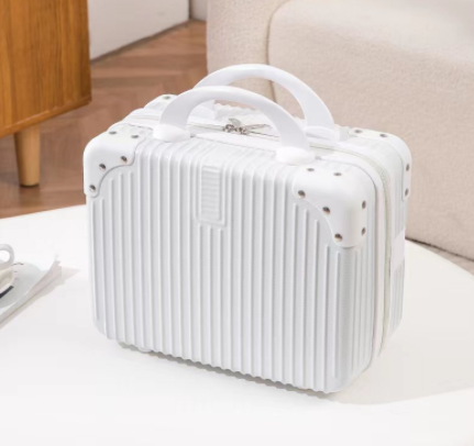 Belbello Mini 14-дюймовый косметический Женский мини-чемодан для переноски искусственный маленький чемодан с подарком Женская дорожная сумка для хранения