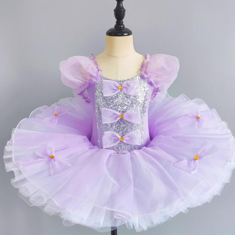 Maluch baletowa spódniczka tutu sukienka dziewczęca z cekinami kostiumy do tańca baleriny dziecięce tutu dziecięca karnawałowa sukienka do tańca jazzowego