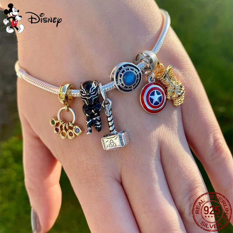 Hot Sale Marvel Hero Shape Charm Beads Fits Pandora Charms Bracelets For Women 925 Silver Pendant Bead DIY Fine Jewelry Gift