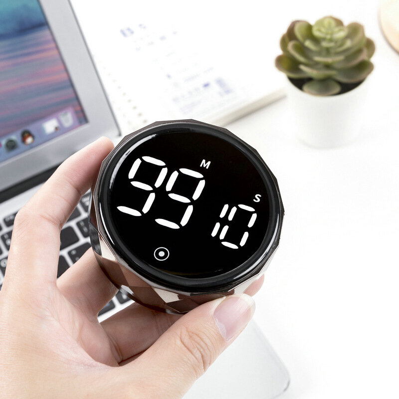 Dropshipme Digitale Timer Smart Timer Magnetische Elektronische Koken Countdown Klok Led Mechanische Herinneren Alarm Keuken Accessoires