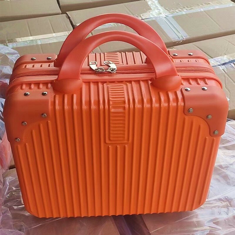 (013) миниатюрный чемодан, 14 дюймов, косметический компактный чемодан, портативный, креативный