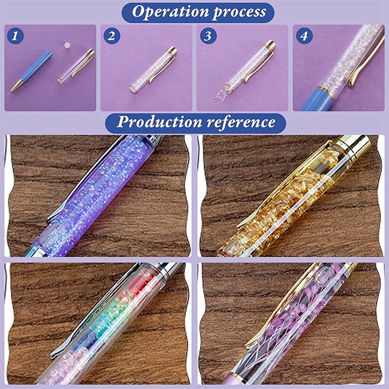 22 Colorful Empty Tube Floating DIY Pens,Metal Pens, Building Your Favorite Liquid Sand Pens Supplies For Many Occasions