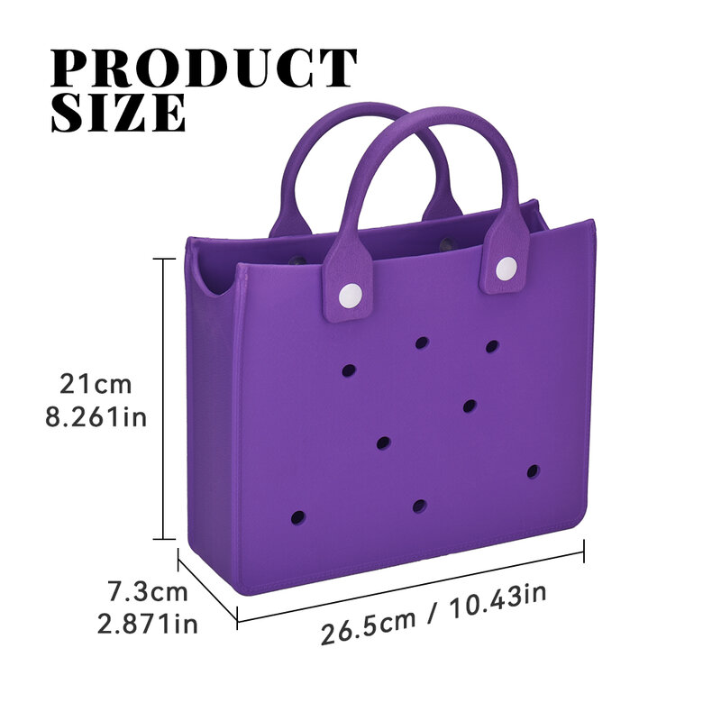 Boggbag EVA beach handbag, comfortable capacity waterproof outdoor travel and sports portable storage bag, office accessories