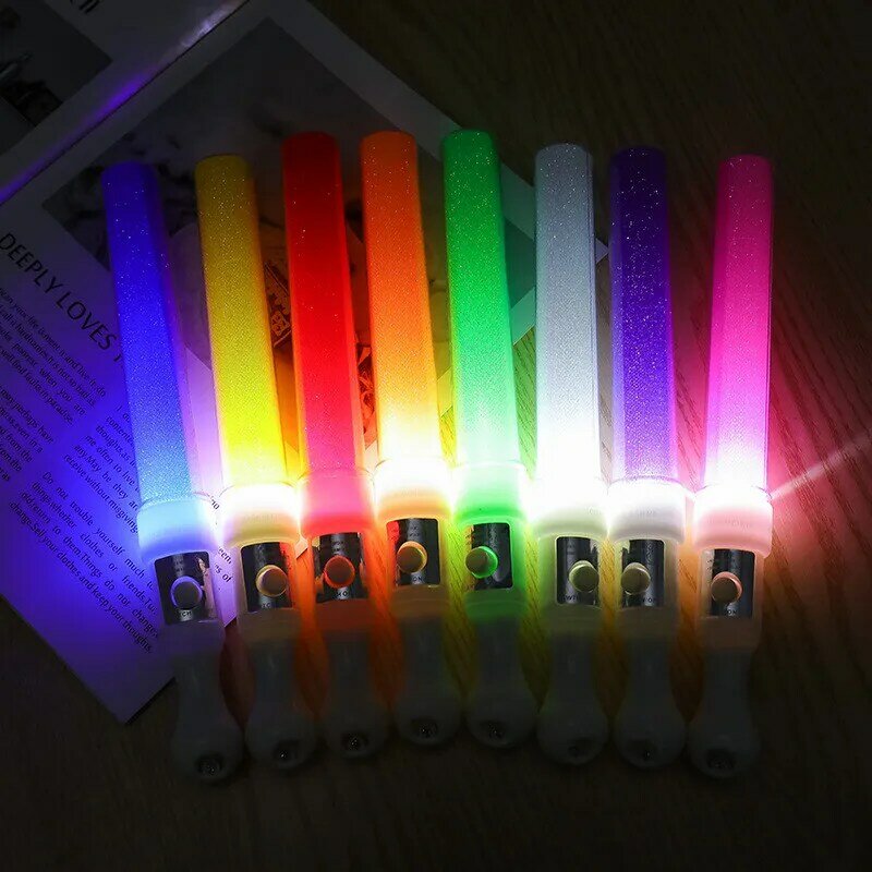 10 Stück LED-Stick leuchten Geburtstags feier Konzerts ticks einfarbig leuchten im Dunkeln leuchtende Feiern Requisiten liefert
