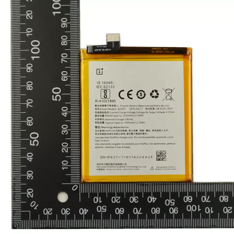 Bateria Original para OnePlus 5, BLP637, 100% Genuíno Bateria De Substituição Do Telefone, Ferramentas para OnePlus 5 5T, 3300mAh, 2023 anos