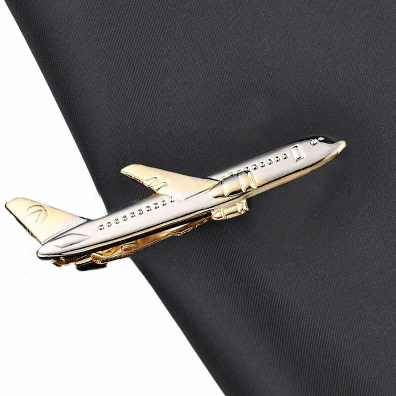 Klasyczny Design akcesoria w kształcie samolotu prezenty ślubne biżuteria samolot klipy mężczyźni spinka do krawata spinka do krawata spinka do krawata naszyjnik krawatowy przypinka