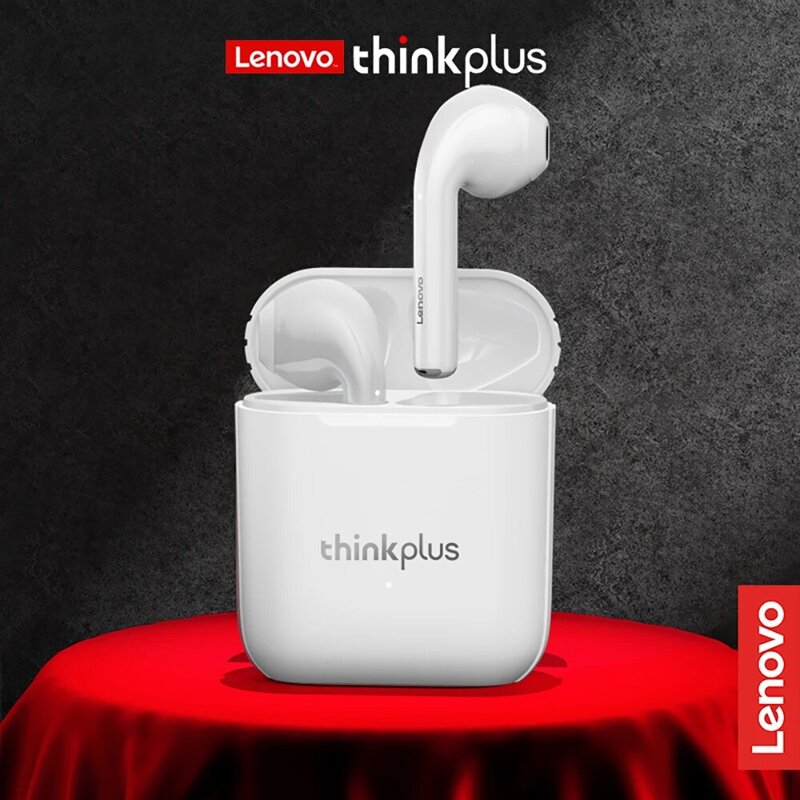 Lenovo-LP2 TWS Fone De Ouvido Sem Fio, Bluetooth 5.0, Controle De Toque, Graves Estéreo Duplos, Fones De Ouvido com Microfone, Fones De Ouvido Esportivos, Novo