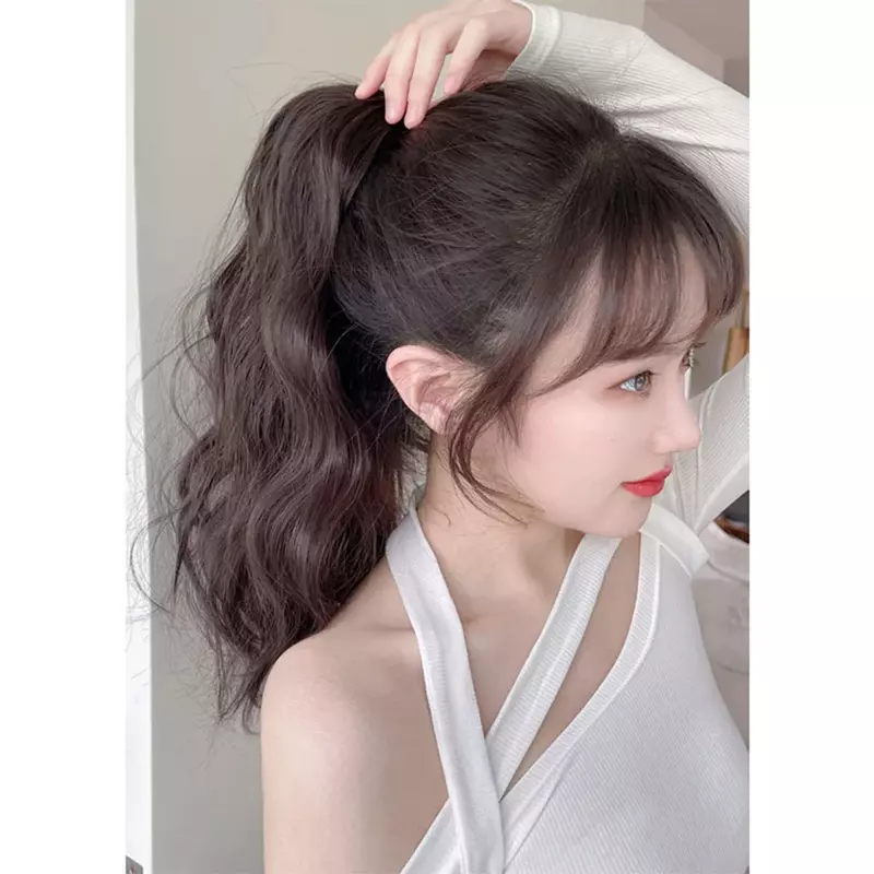 Synthetic Short Straight Ponytail Small Claw Clip in Hair Extensions School Natural Pony Tail Fake Hair Hairpiece For Women