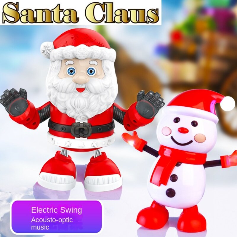 Juguetes interactivos para niños, Papá Noel eléctrico para cantar y bailar, muñeco de nieve, regalos de Navidad, nuevos