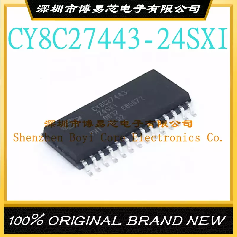 Chip de microcontrolador original, CY8C27443, CY8C27443-24SXI, SMD, SOP28