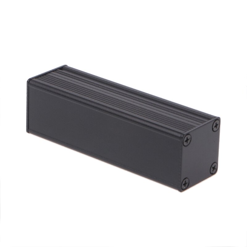 Nuevo Caja aluminio para proyectos electrónicos extruidos DIY para caja negra 80x25x25mm